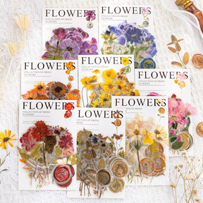 Dried Flower Collection Wax Seal Flower Plant Sticker Pack a
