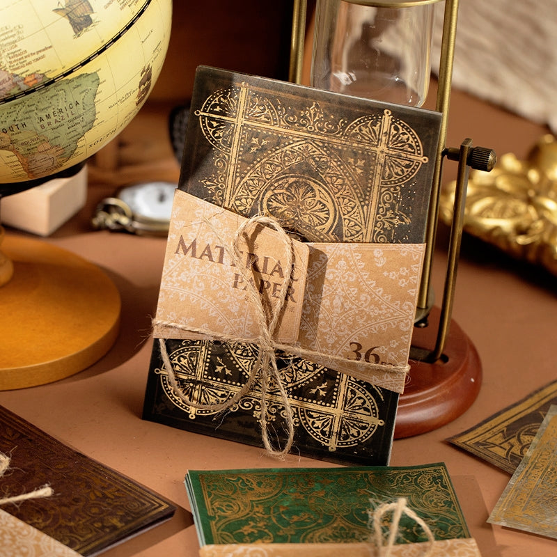 Dual-material Hot Stamping Gold Scrapbook Paper b5