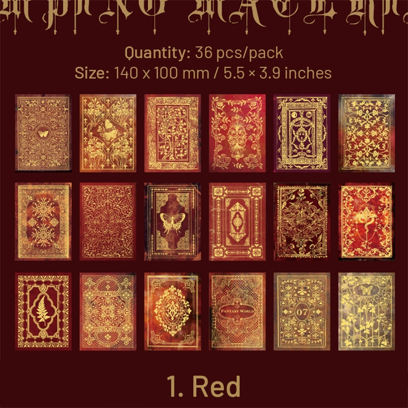 Dual-material Hot Stamping Gold Scrapbook Paper sku-1
