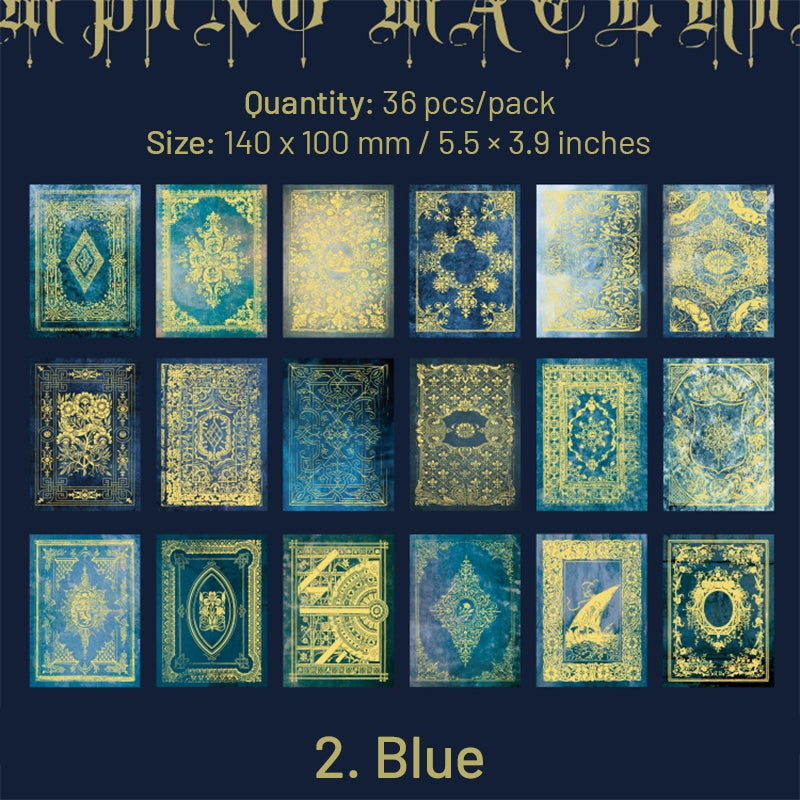 Dual-material Hot Stamping Gold Scrapbook Paper sku-2