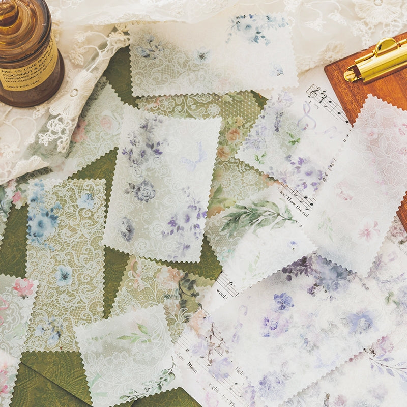 Dual-material Lace Scrapbook Paper b2