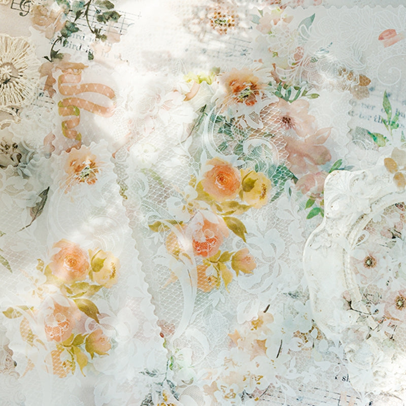 Dual-material Lace Scrapbook Paper b5