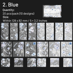 Dual-material Lace Scrapbook Paper sku-2