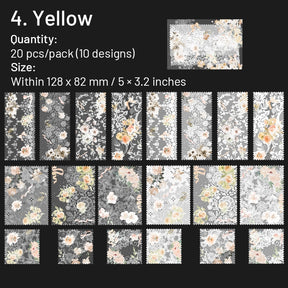 Dual-material Lace Scrapbook Paper sku-4