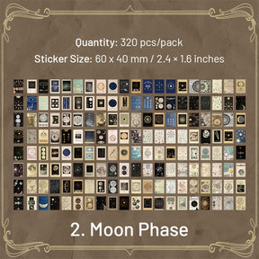 Dual-material Sticker and Scrapbook Paper - Fairy Tale, Moon, Magazine sku-2