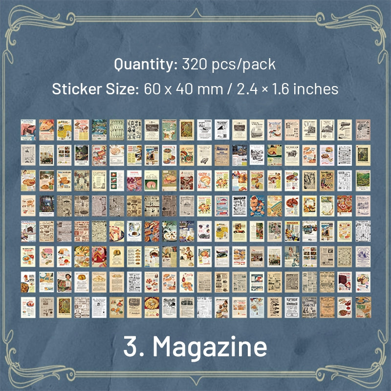 Dual-material Sticker and Scrapbook Paper - Fairy Tale, Moon, Magazine sku-3