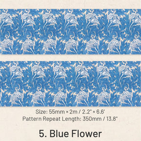 Earth Paradise Series Vintage Floral Washi Tape sku-5