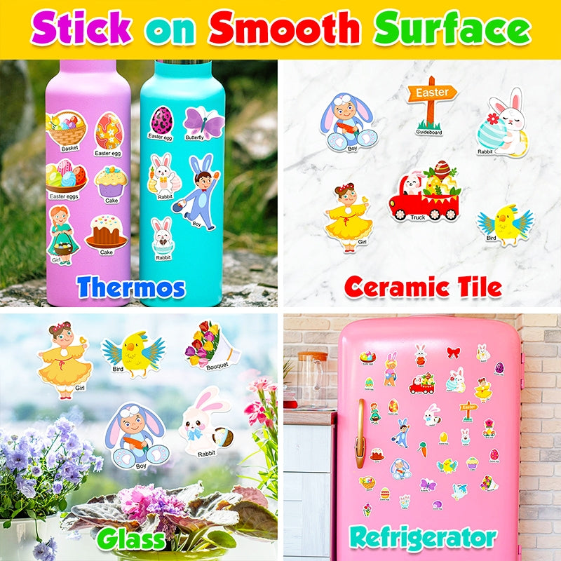 Easter Bunny and Egg Cartoon Sticker Book b2