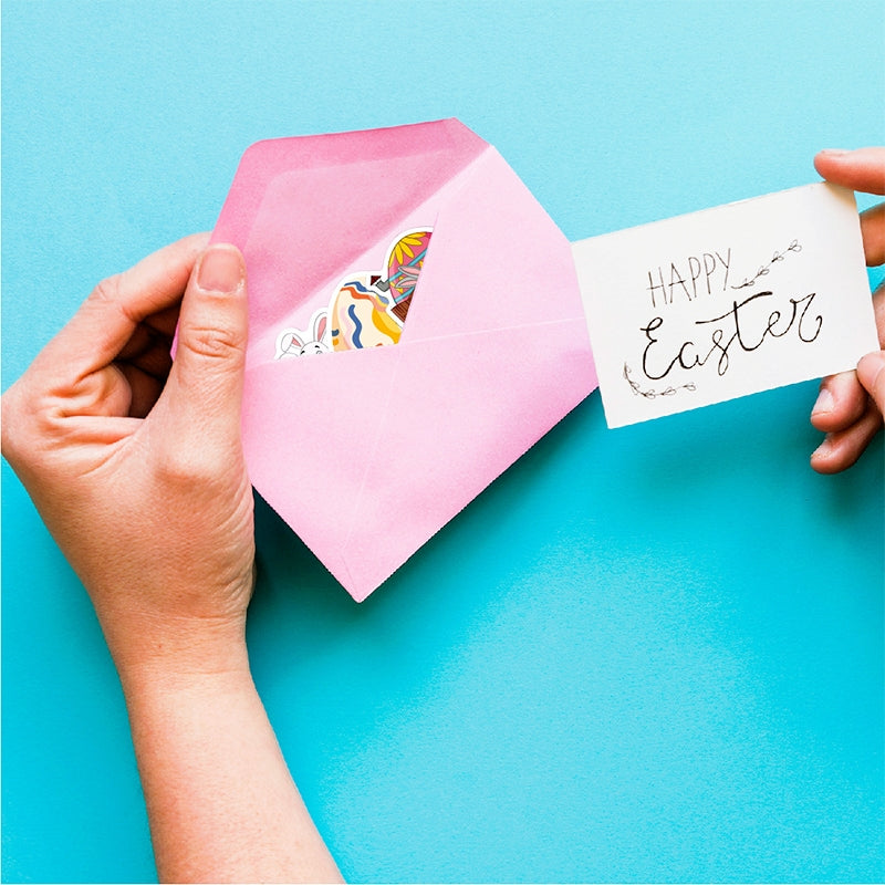 Easter Bunny and Egg Holographic Vinyl Stickers b4