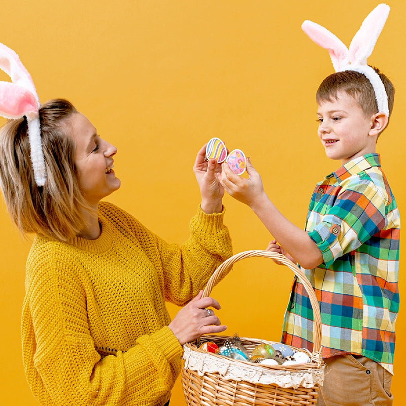 Easter Bunny and Egg Holographic Vinyl Stickers b5