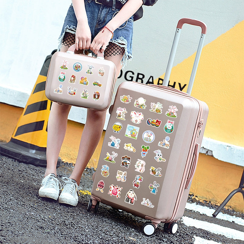 Easter Cartoon Bunny and Egg Vinyl Stickers b5