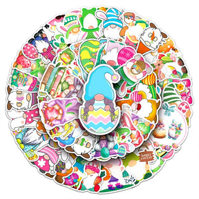 Easter Dwarf Cartoon Vinyl Stickers a