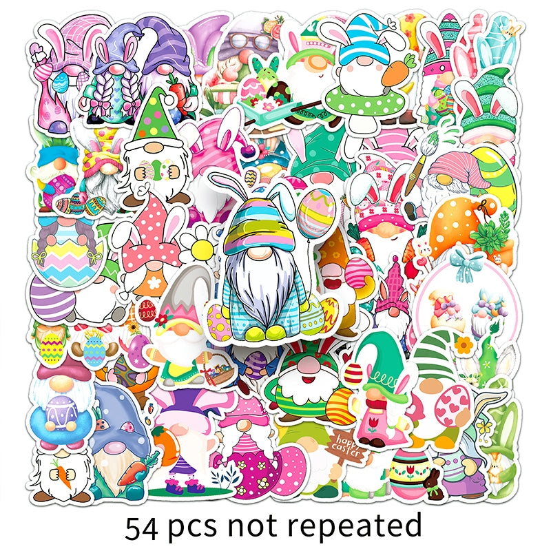 Easter Dwarf Cartoon Vinyl Stickers b