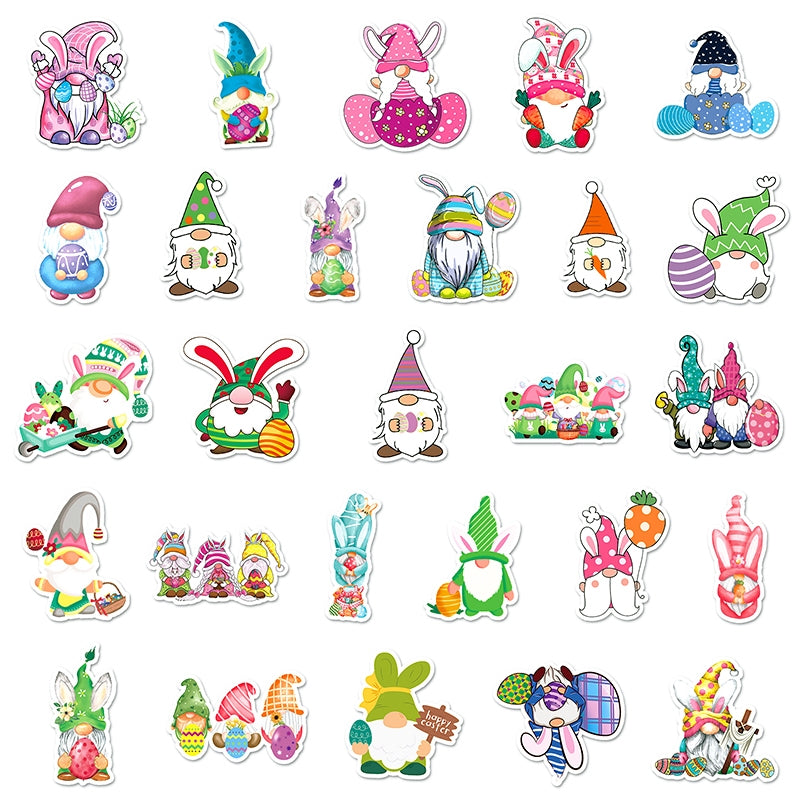 Easter Dwarf Cartoon Vinyl Stickers c3
