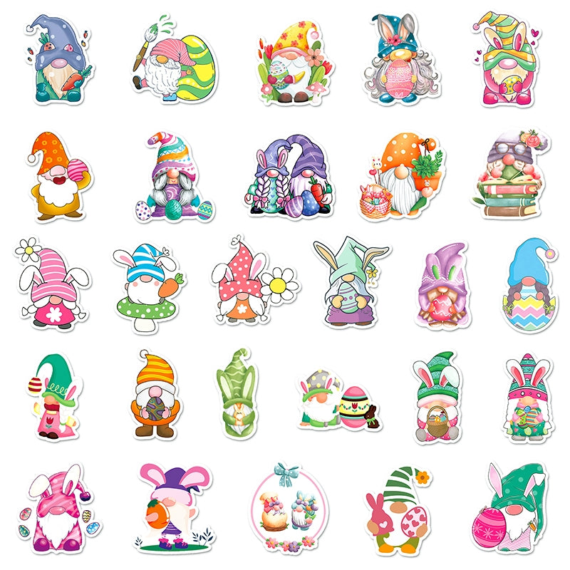 Easter Dwarf Cartoon Vinyl Stickers c4