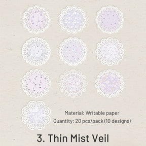 Elegant Melody Series Vintage Lace Paper Pack sku-3