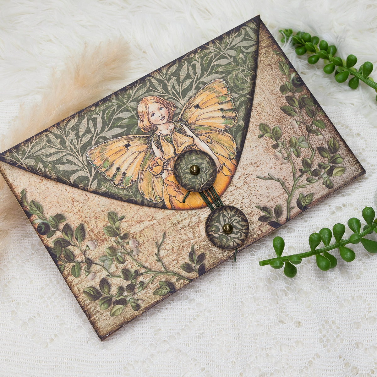 Elf Girl Handmade Junk Journal Folio Kit 1