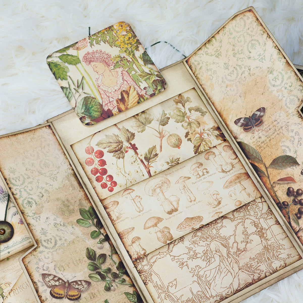 Elf Girl Handmade Junk Journal Folio Kit 11