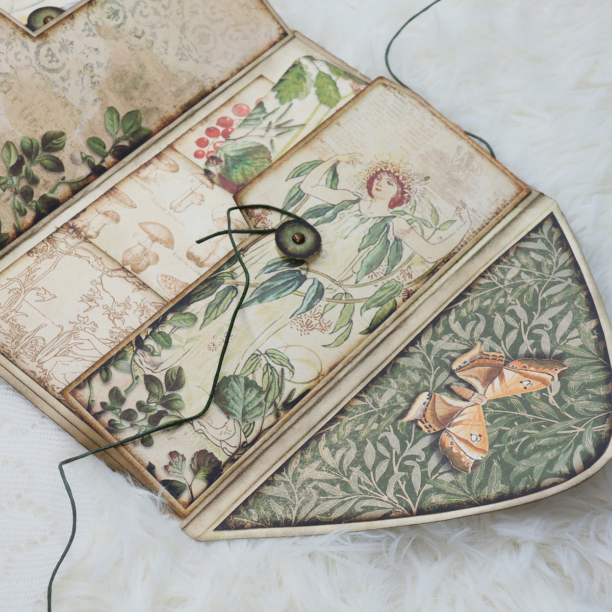 Elf Girl Handmade Junk Journal Folio Kit 15