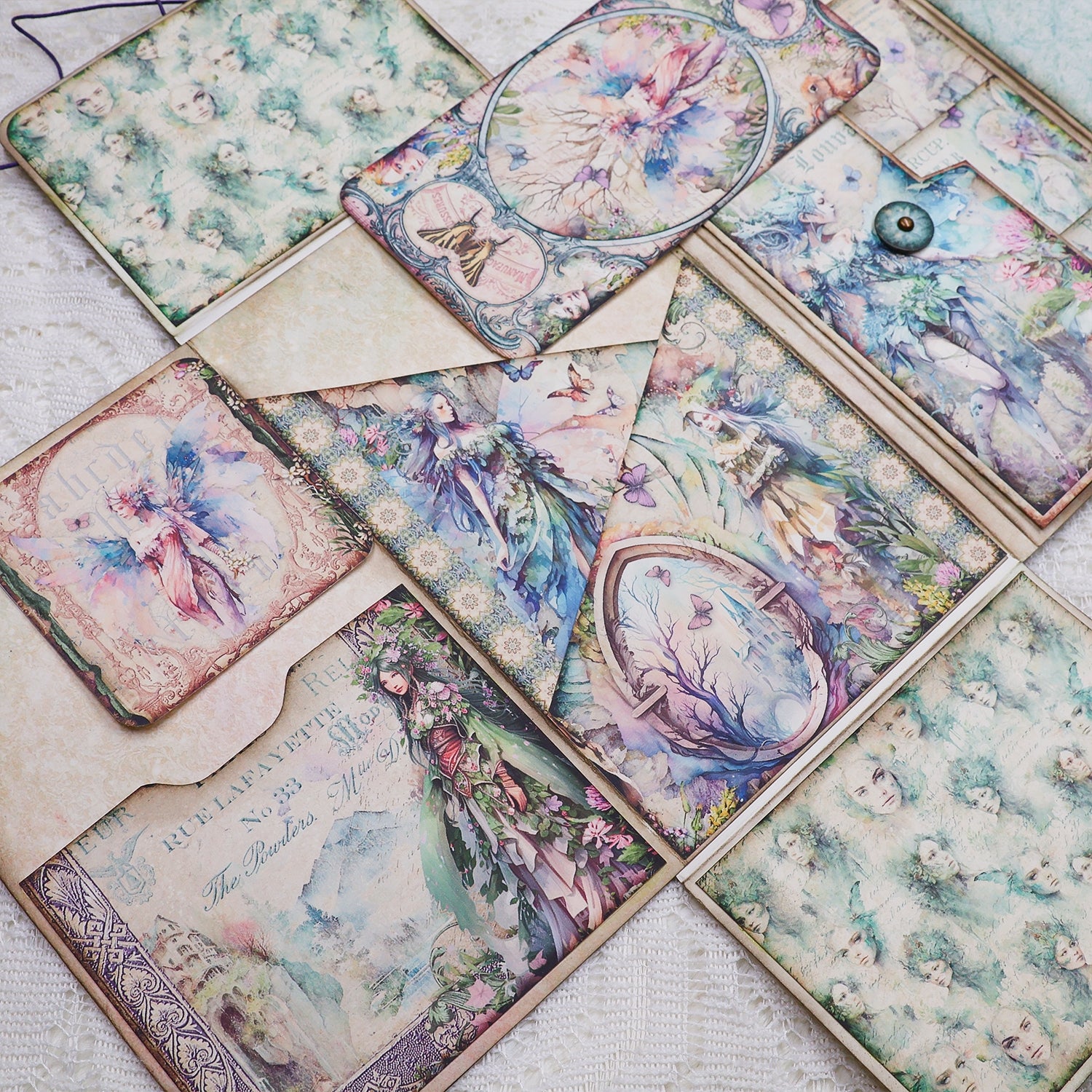 Elf Queen Handmade Junk Journal Folio Kit - Stamprints2