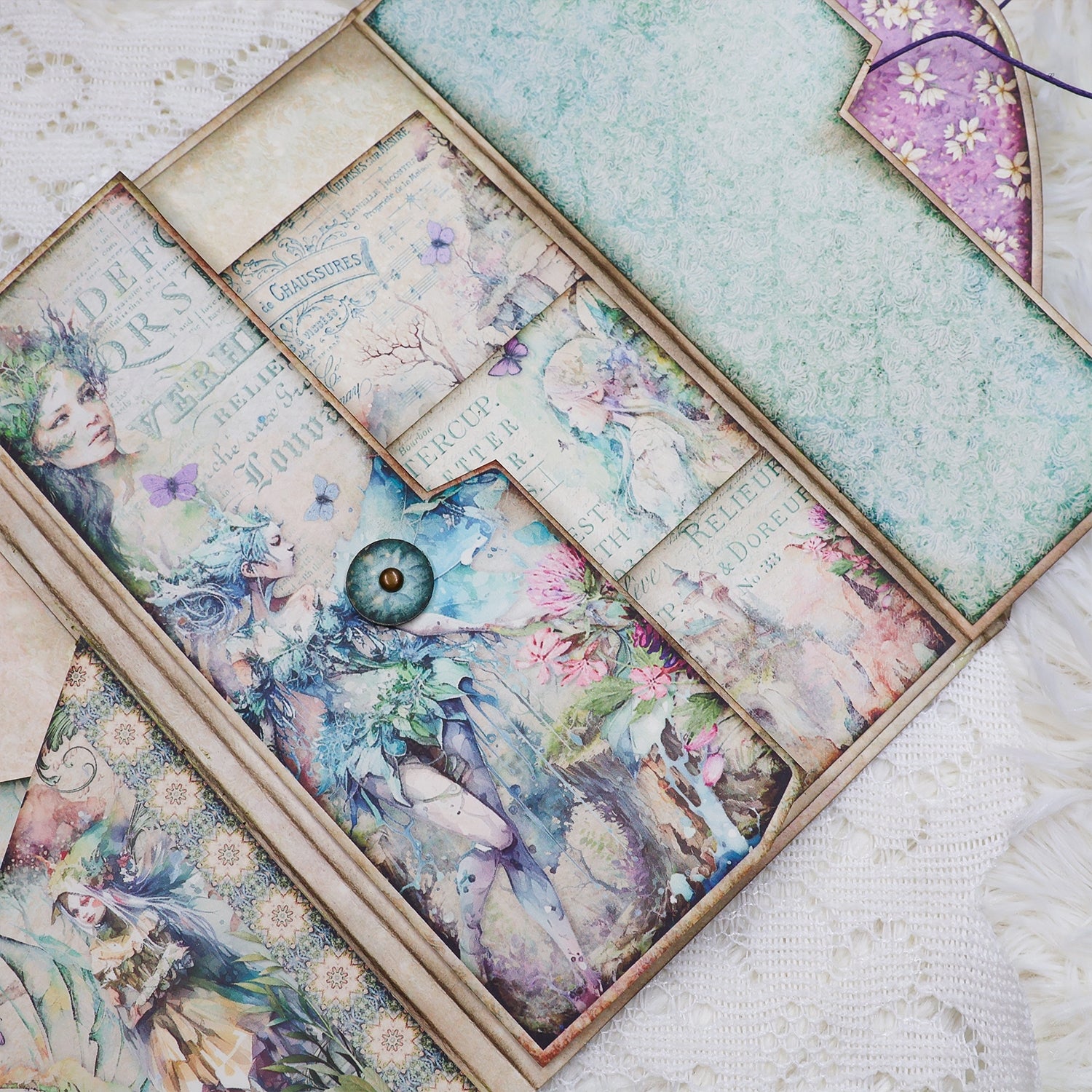 Elf Queen Handmade Junk Journal Folio Kit - Stamprints5