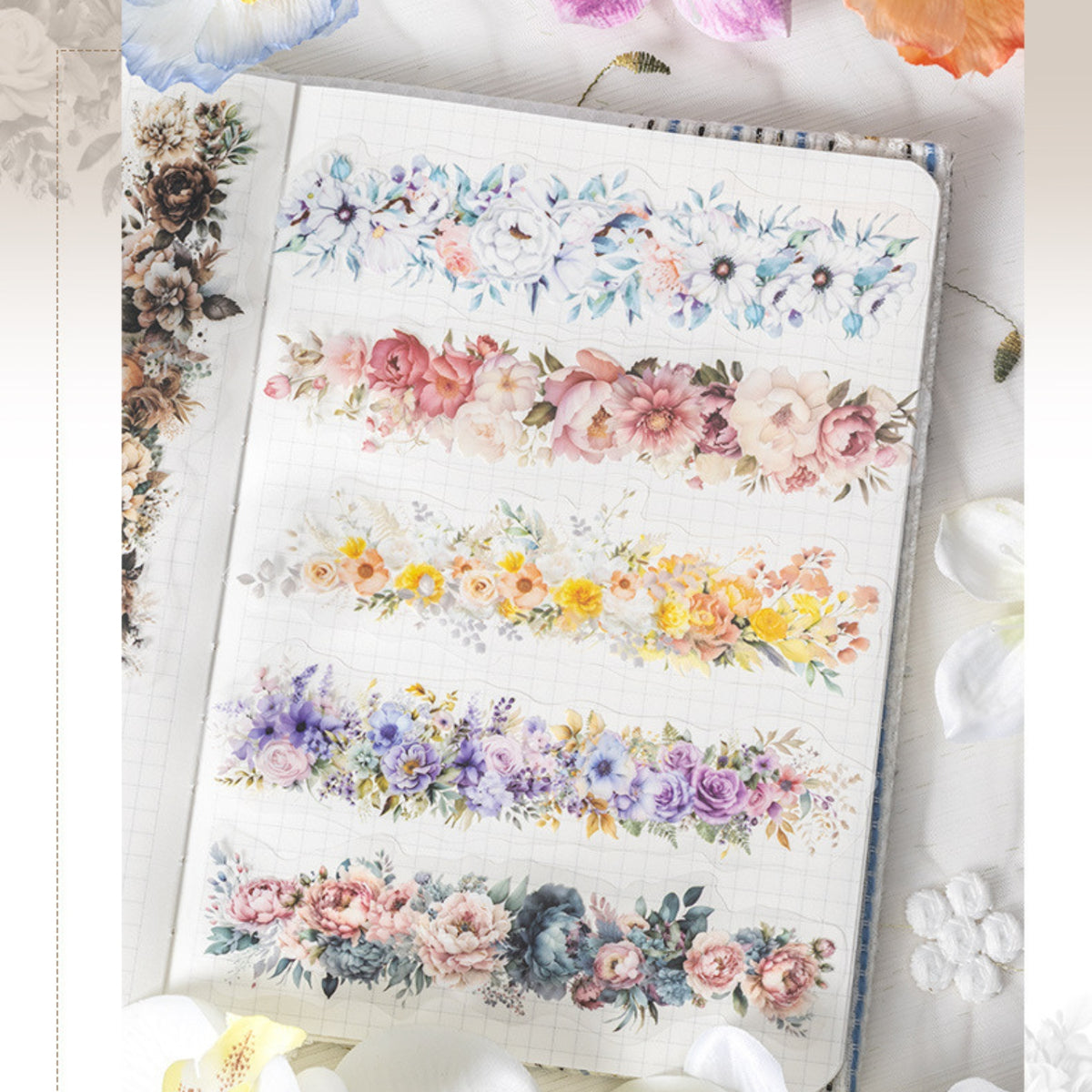 Encounter A Sea Of ​​Flowers Series Gorgeous Flowers And Plants Sticker Pack 12