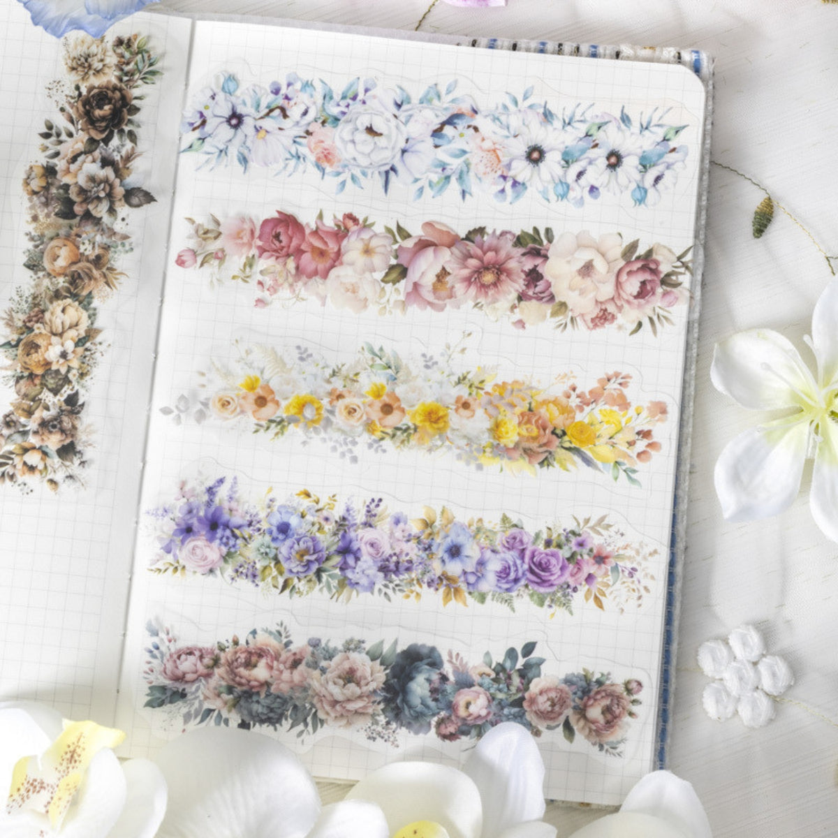 Encounter A Sea Of ​​Flowers Series Gorgeous Flowers And Plants Sticker Pack 2