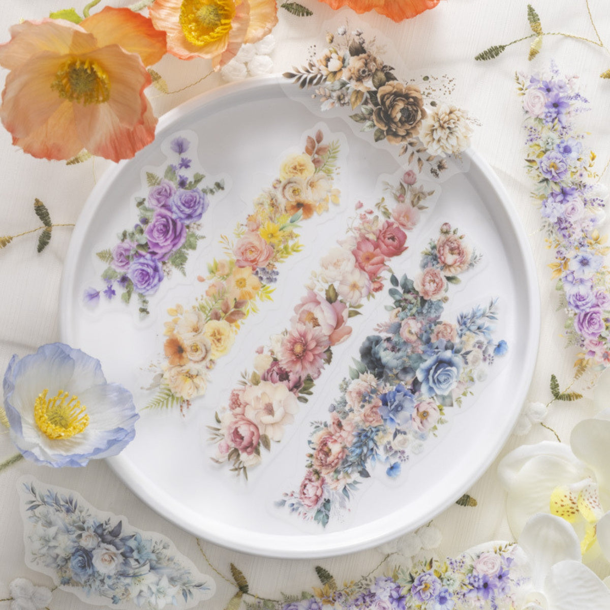 Encounter A Sea Of ​​Flowers Series Gorgeous Flowers And Plants Sticker Pack 3