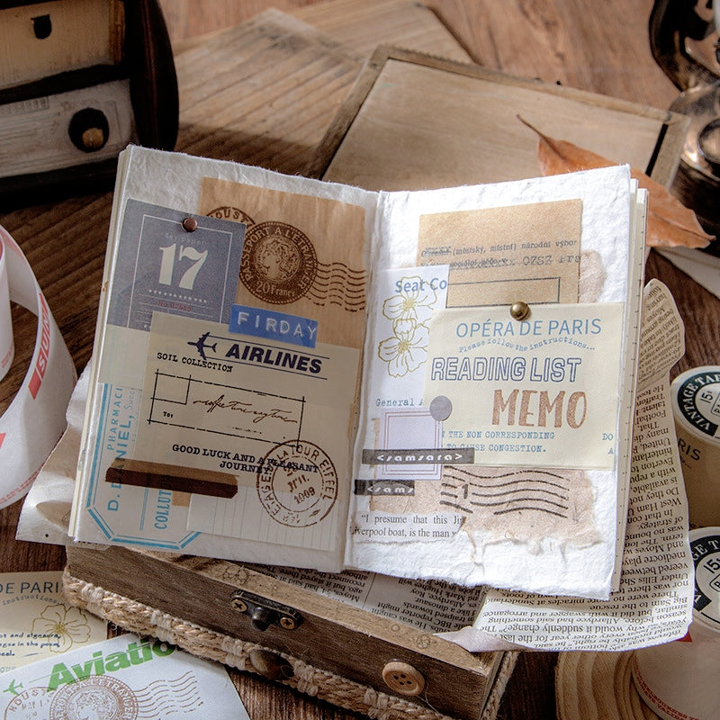 European Simple Retro Writable Decorative Paper Tape b