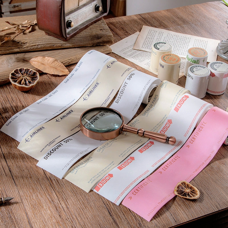 European Simple Retro Writable Decorative Paper Tape b1