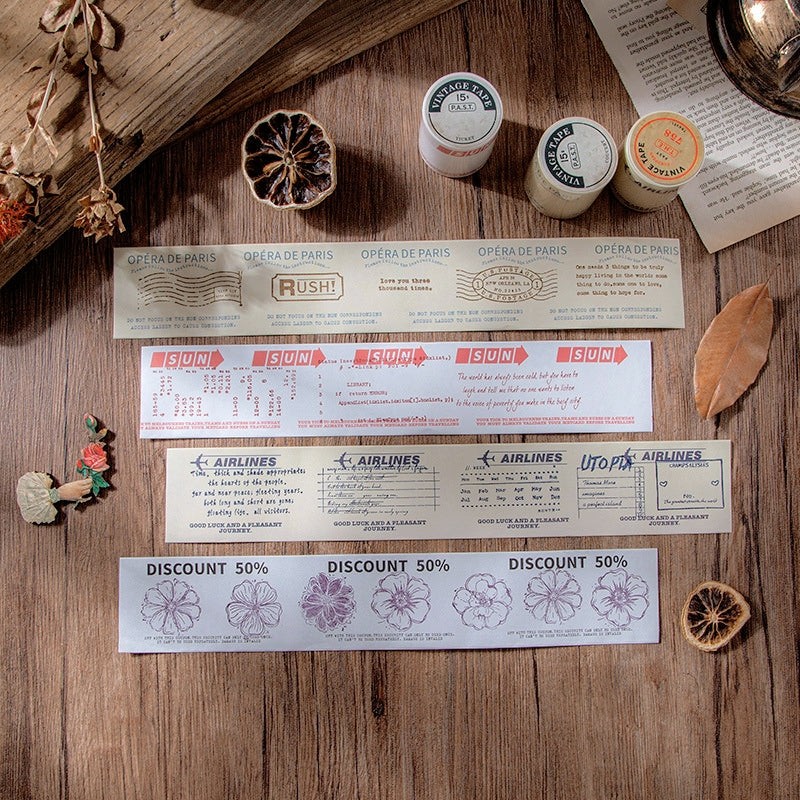 European Simple Retro Writable Decorative Paper Tape b2