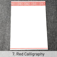 7. Red Calligraphy