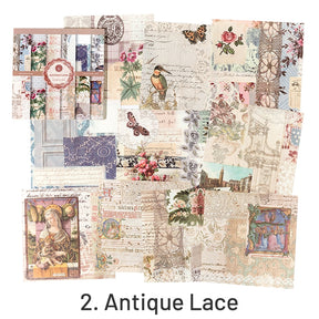 European-Style Vintage Lace Floral Decorative Paper sku-2