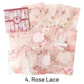 European-Style Vintage Lace Floral Decorative Paper sku-4