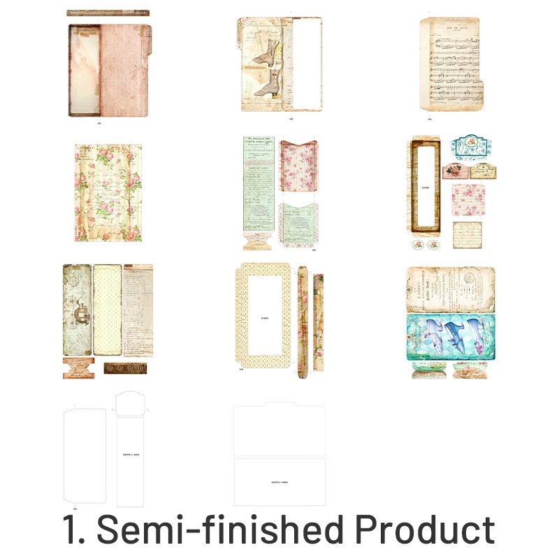 European Vintage Handmade Journal Collection Folder sku-1