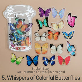 Everything in a Bottle Series Flower Butterfly Sticker Pack sku-5
