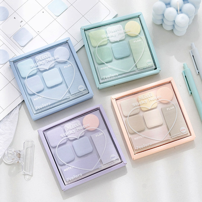 Mini Sticky Notes Set - 7 Rainbow Colors | Stamprints Post-it Collection