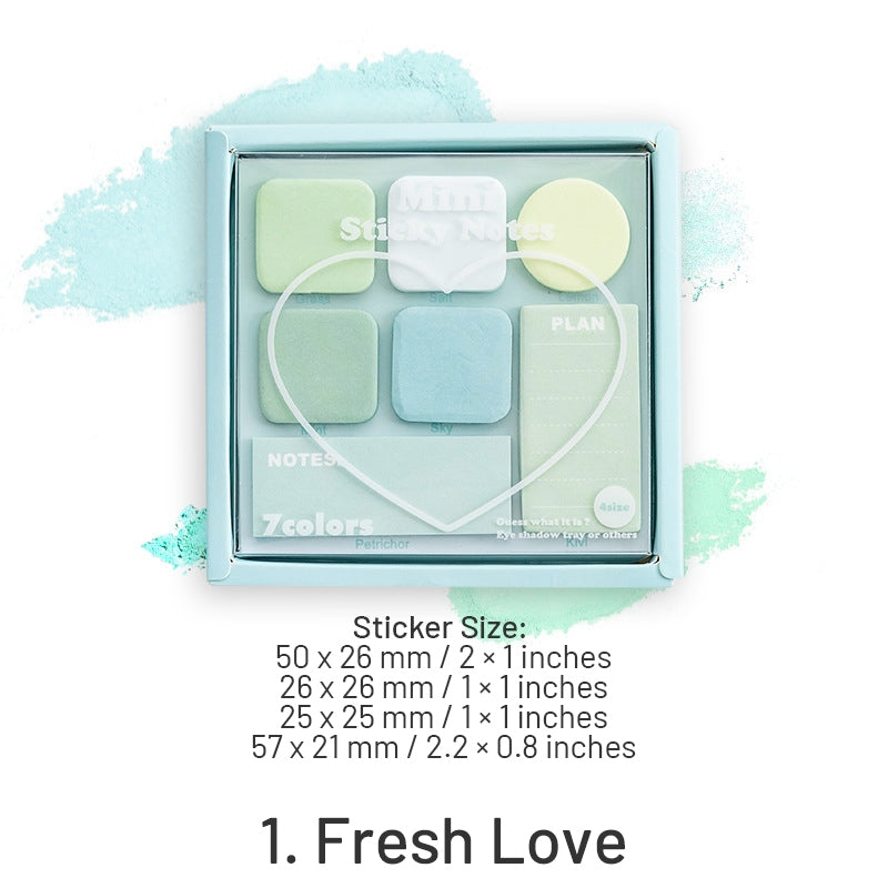 Faint Secret 7-Color Mini Sticky Notes Set sku-1