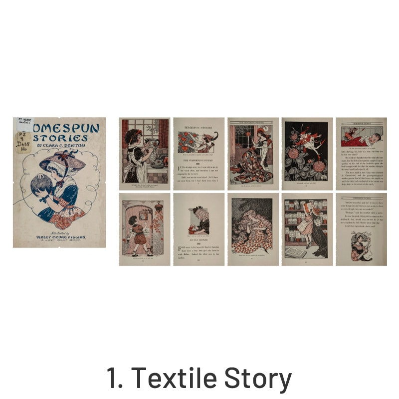 Fairy Tale World Antique Picture Book Page Scrapbook Paper sku-1