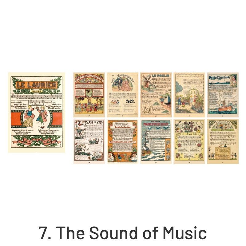 Fairy Tale World Antique Picture Book Page Scrapbook Paper sku-7