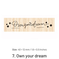 7. Own your dream
