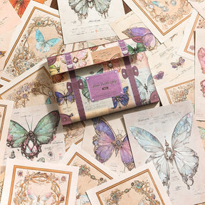Fantasy Boxed Scrapbook Paper - Butterfly, Windows b1