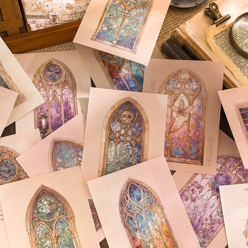 Fantasy Boxed Scrapbook Paper - Butterfly, Windows b2