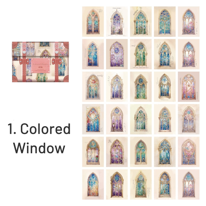 Fantasy Boxed Scrapbook Paper - Butterfly, Windows sku-1