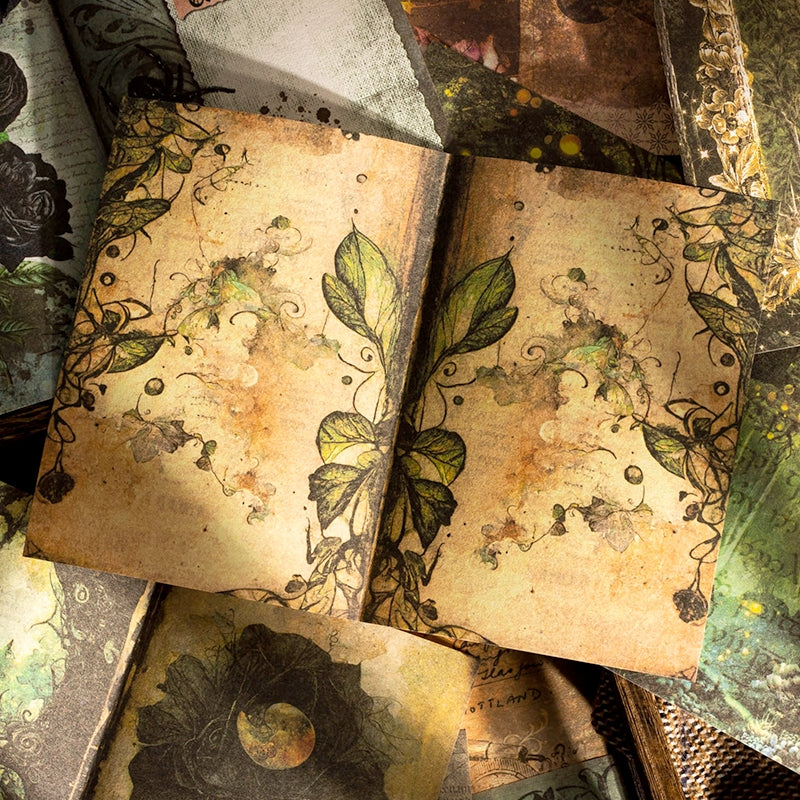 Fantasy Dark Journaling Background Paper b1