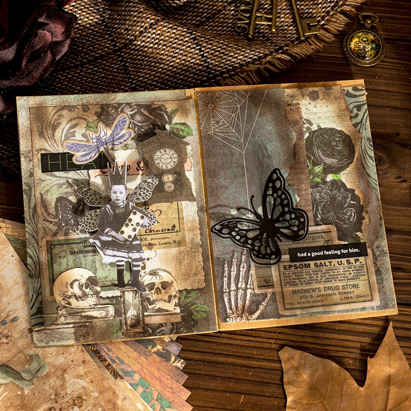 Fantasy Dark Journaling Background Paper b4