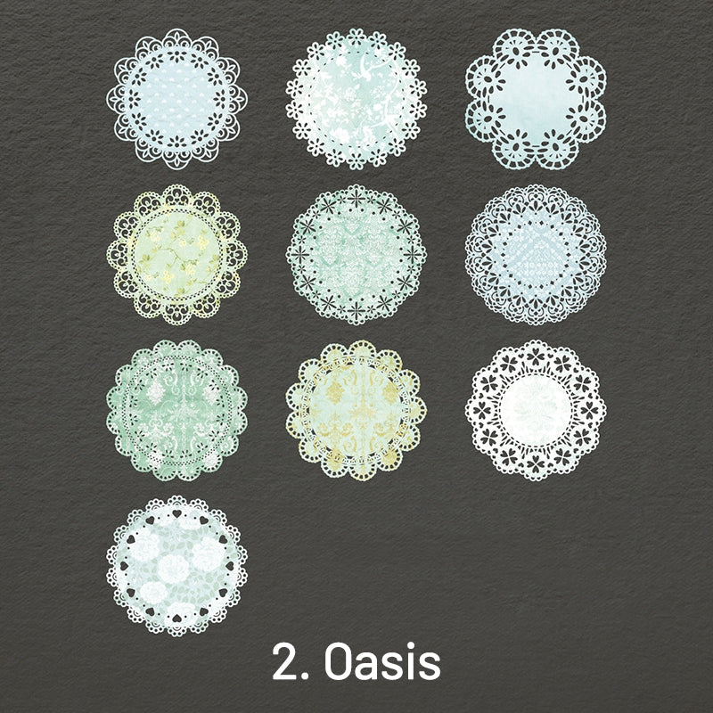 Fantasy Lace Hollow Vintage Collage Background Paper sku-2