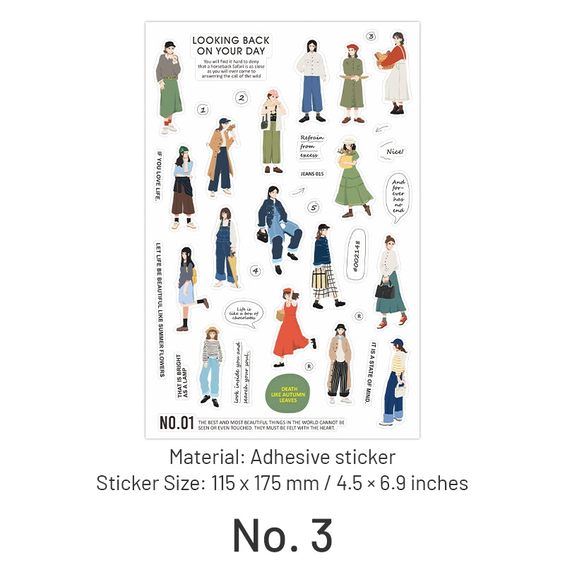 Fashion Girl Street Snap Series Stickers sku-3