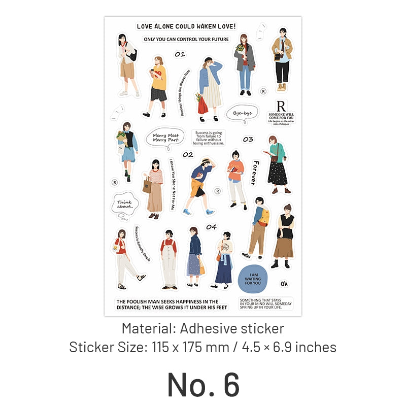 Fashion Girl Street Snap Series Stickers sku-6