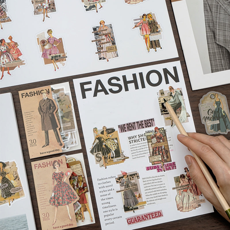 Fashion Note Series European Style Decorative Stickers a